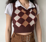 Kukombo Antique Browns Argyle Vest