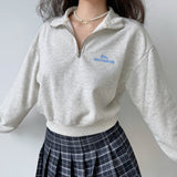 Kukombo Happyfansclub Vintage Half-Zip Pullover