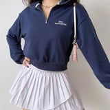 Kukombo Happyfansclub Vintage Half-Zip Pullover