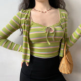 Kukombo Vintage Striped 2-Piece Set