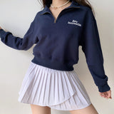 Kukombo Happyfansclub Vintage Half-Zip Pullover