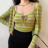 Kukombo Vintage Striped 2-Piece Set