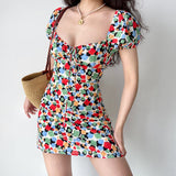 Kukombo 70s Funky Art Bubble Dress