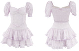 Kukombo Lavender Lover Jacquard Two-Piece Set