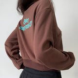 Kukombo Happyfansclub Vintage Half-Zip Pullover
