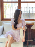 Kukombo Lavender Lover Jacquard Two-Piece Set