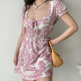 Kukombo Lina Landscape Painting Dress