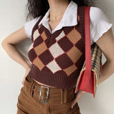 Kukombo Antique Browns Argyle Vest