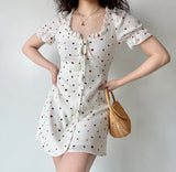 Kukombo Ophelia Floral Ruffle Dress