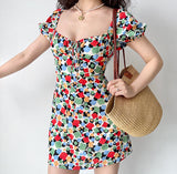 Kukombo 70s Funky Art Bubble Dress