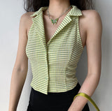 Kukombo 80s Lime Button Vest