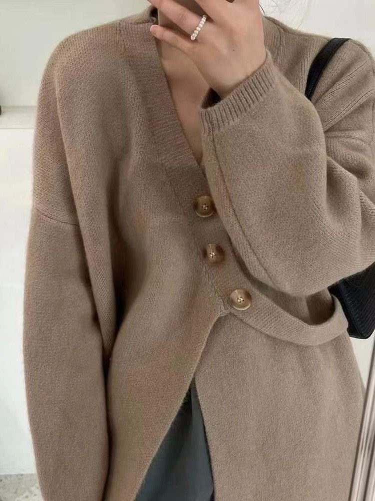 Thanksgiving Gift Winter Women Sweater Knitted Cardigan Oversize Girls Sweater Woman Cashmere Pullover Tops Long Sleeve Maxi Vintage Y2k Thick
