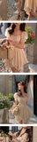 Kukombo  French Elegant Short Party Dress Evening Women Sweet Fairy Vintage Mini Dress Lolita Kawaii Clothing 2022 Summer Korean Style