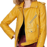 Black Friday Sales New Spring Autumn Women Moto Biker Pu Faux Leather Short Jacket With Belt Streetwear Female Zipper Classic Coat Outwear