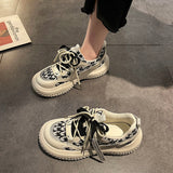 Graduation Gift Big Sale  Lolita Sports Women's Green Sneakers Kawaii Spring 2023 New Platform Flat Casual Fashion Korean Daddy Shoes Vulcanize