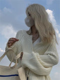 Thanksgiving Gift Winter Women Sweater Knitted Cardigan Oversize Girls Sweater Woman Cashmere  Pullover Tops Long Sleeve Maxi Vintage Y2k Thick