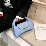 Back To College 2023 Small PU Leather Crossbody Sling Bag Summer Trendy Women's Designer Handbag Cute Tote Luxury Shoulder Bags Short Handle
