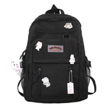 Back to school backpack Multi-Pocket Solid Color Nylon College Style Large Capacity Travel Rucksack Bags For Teenage Girl Boys