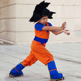 Kukombo Halloween japanese Anime Goku Cosplay Costume Kids Boys Girls Tops Pants Boots Sets Sun Wukong Halloween Party Carnival Fancy Clothes