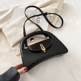 Back To College 2023 Small PU Leather Crossbody Sling Bag Summer Trendy Women's Designer Handbag Cute Tote Luxury Shoulder Bags Short Handle