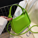 Back To College 2023 Spring Trendy Small PU Leather Women's Designer Handbag Luxury Brand Underarm Shoulder Crossbody Bags Kawaii Cute Totes