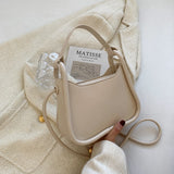 Back To College 2023 Spring Trendy Small PU Leather Women's Designer Handbag Luxury Brand Underarm Shoulder Crossbody Bags Kawaii Cute Totes