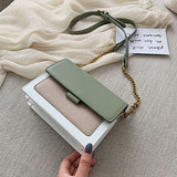 Kukombo 2023 Mini Leather Crossbody Bags For Women Chain Shoulder Simple Lady Travel Long Belt Purses And Handbags Cross Body Tiny
