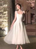 Kukombo Summer New Women French Elegant Ruffles Evening Party White Dresses Square Neck Princess Birthday Midi Vestidos Dance Costume