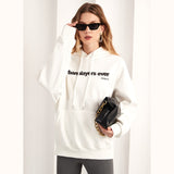 Kukombo Black White Fleece Oversized Streetwear Hoodies Women Hooded Sweatshirt Designer Vintage Pullover Tracksuit Hoodies For Women