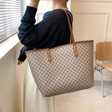 Back To College 2023 Luxury Designer High Capacity Tote Handbags For Office Women Trends Designer Striped Shopper Shoulder Shopping Bag