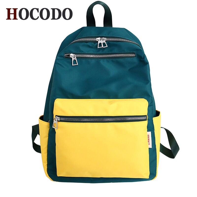 2022 Women Backpack For Teenage Girls Fashion Nylon School Bag Female Backbag Casual Large Capacity Travel Bag Mochilas K45