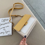 Kukombo 2023 Mini Leather Crossbody Bags For Women Chain Shoulder Simple Lady Travel Long Belt Purses And Handbags Cross Body Tiny