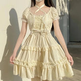 Kukombo Hstar Sweet Kawaii Lolita Shirt Berlin Girl Cute Vintage Jsk Bow Lace Princess Tea Party Dress