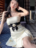 Kukombo French Vanilla Icing Rose Cottagecore Princesscore Fairycore Coquette Gothic Kawaii Dress