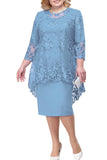 Kukombo Zjkrl Oversized Mother of The Bride Dresses Elegant Weddings Women Midi Dress Two Piece Evening Gown Robe Femme Embroidery Clothing