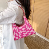 Kukombo  Handbags For Women Alligator Grain Armpit Bag Vintage Small Triangle Clutch Pouch French Style Shoulder Bag Lady Crossbody Bags