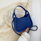 Back To College 2023 Spring Trendy Small PU Leather Women's Designer Handbag Luxury Brand Underarm Shoulder Crossbody Bags Kawaii Cute Totes