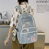 Back to school backpack Schoolbag Female Korean High Student Japanese 2023  High-Capacity Middle And Junior High Backpack
