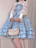 Kukombo Hstar Sweet Kawaii Lolita Shirt Berlin Girl Cute Vintage Jsk Bow Lace Princess Tea Party Dress
