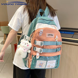 Back to school backpack Japanese Large Capacity Kawaii High Kwaii Student Macaron Schoolbag For Teenager Girls Laptop Travel Backpacks