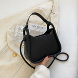 Back To College 2023 Spring Trendy Small PU Leather Women's Designer Handbag Luxury Brand Underarm Shoulder Crossbody Bags Kawaii Cute Totes