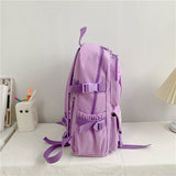 Back to school backpack Cute  Muti-Pocket Nylon Bag Backpacks For Teenage Girls Fashion College Student Back Pack Mochila Feminina