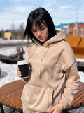 Kukombo New Autumn Winter Women Warm Coat Pants Two Piece Sets Thick Cotton Hoodies Solid Color Suits