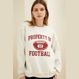 Kukombo Oversized Fleece Vintage Crewneck Sweatshirt Winter Autumn Long Sleeve Tops Y2K Style Pullover Streetwear Sweatshirt Women 2023