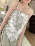 Kukombo Summer Poplin Floral Sweet Top Women Designer Irregular Backless Chic Top Female Korean Fashion Bandage Bow Sexy Party Top