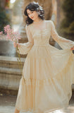 Kukombo Back to school outfit Retro Medieval Royal Princess Dress Woman Vintage Chiffon Lace Bandage Lantern Sleeve Luxury Lady Long Dresses Vestido Festa