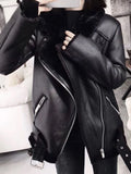 Black Friday Sales Winter Coats Women Thick Faux Leather Fur Sheepskin Coat Female Fur Leather Jacket Aviator Jacket Casaco Feminino