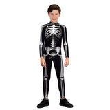 Kukombo Halloween Children Jumpsuit Skeleton Muscle Viscera Halloween New Creative Printing Kids Performance Cosplay Horror Costume Scary Bodysuit