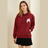 Kukombo Fleece Oversized Graphic Streetwear Hoodie Korean Black Brown Pullover Hooded Sweatshirts Winter Tracksuit Designer Women Hoodie