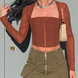 Kukombo High Quality Summer Corset Top Women Y2k Tops Blue Boycon Crop Top Off The Shoulder Sexy Mesh Top Outfits Girl Party Clubwear